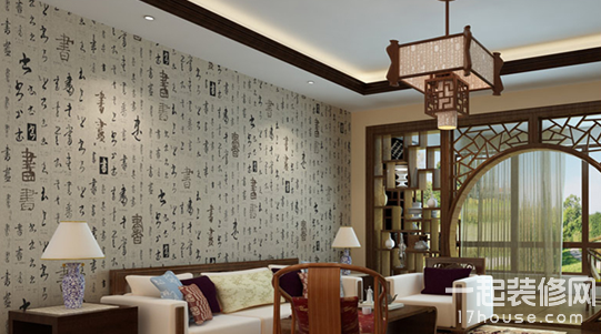 现代中式新应用 壁纸改变居室氛围 现代中式新应用 壁纸改变居室氛围